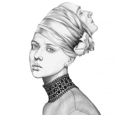 Salomé, Crayon graphite, 60 x 40 cm, 2016