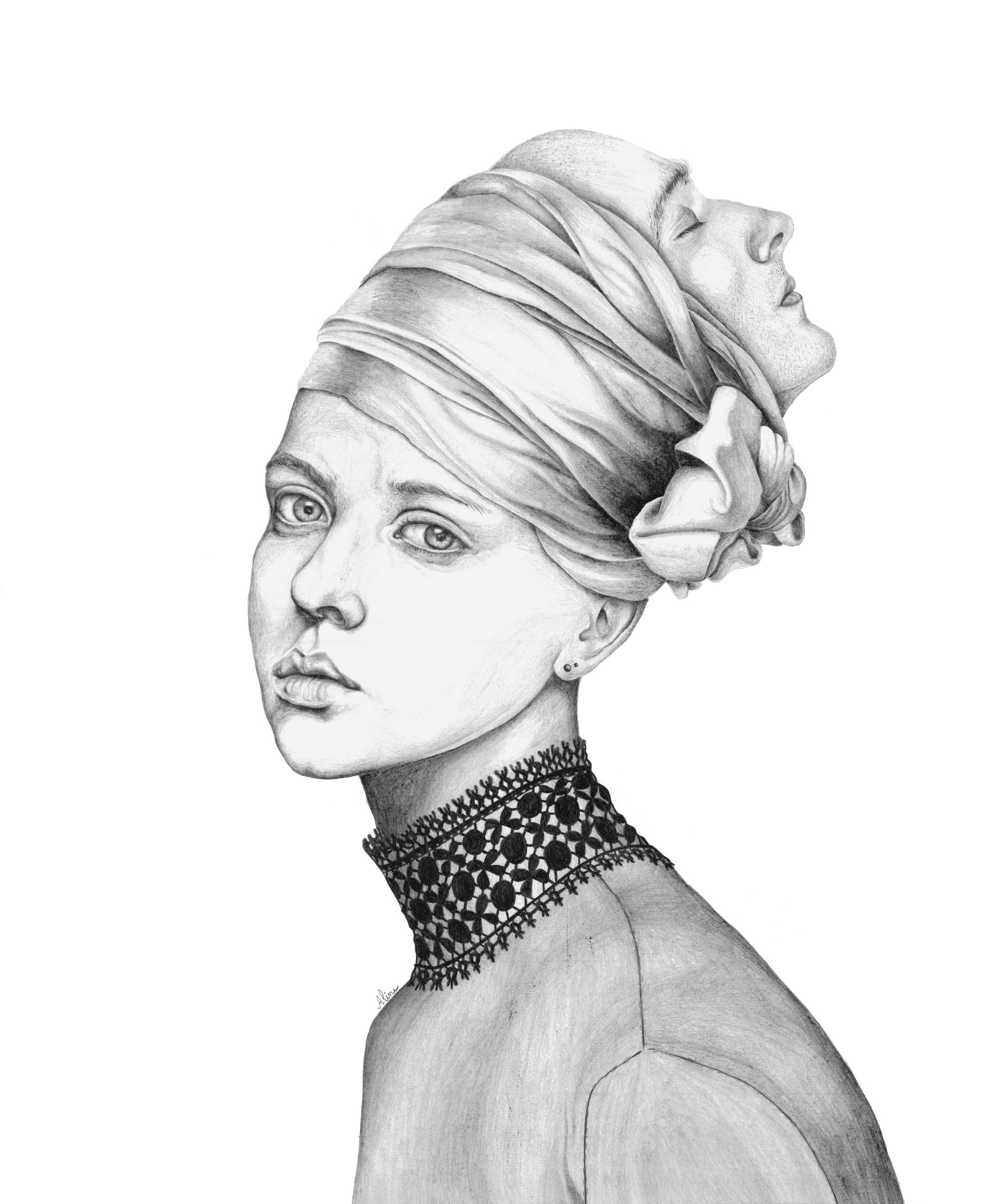 Salomé, Crayon graphite, 60 x 40 cm, 2016